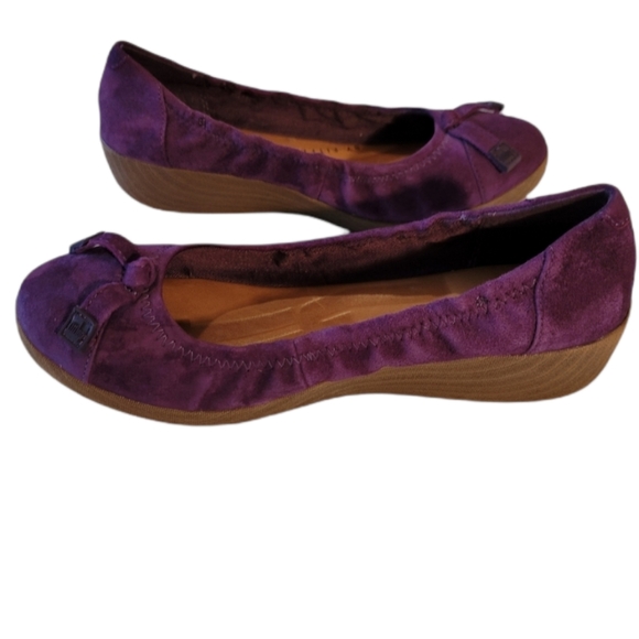 FITFLOP PURPLE BALLERINA FLAT SHOE - Picture 1 of 13